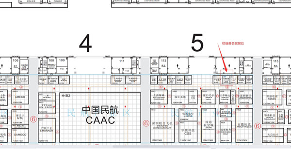 2022年第十四屆珠海中國(guó)航展展位圖